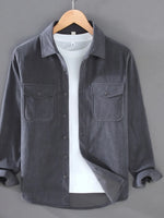 Men's Plus Size Button Down Collared Neck Shirt - Farnelli