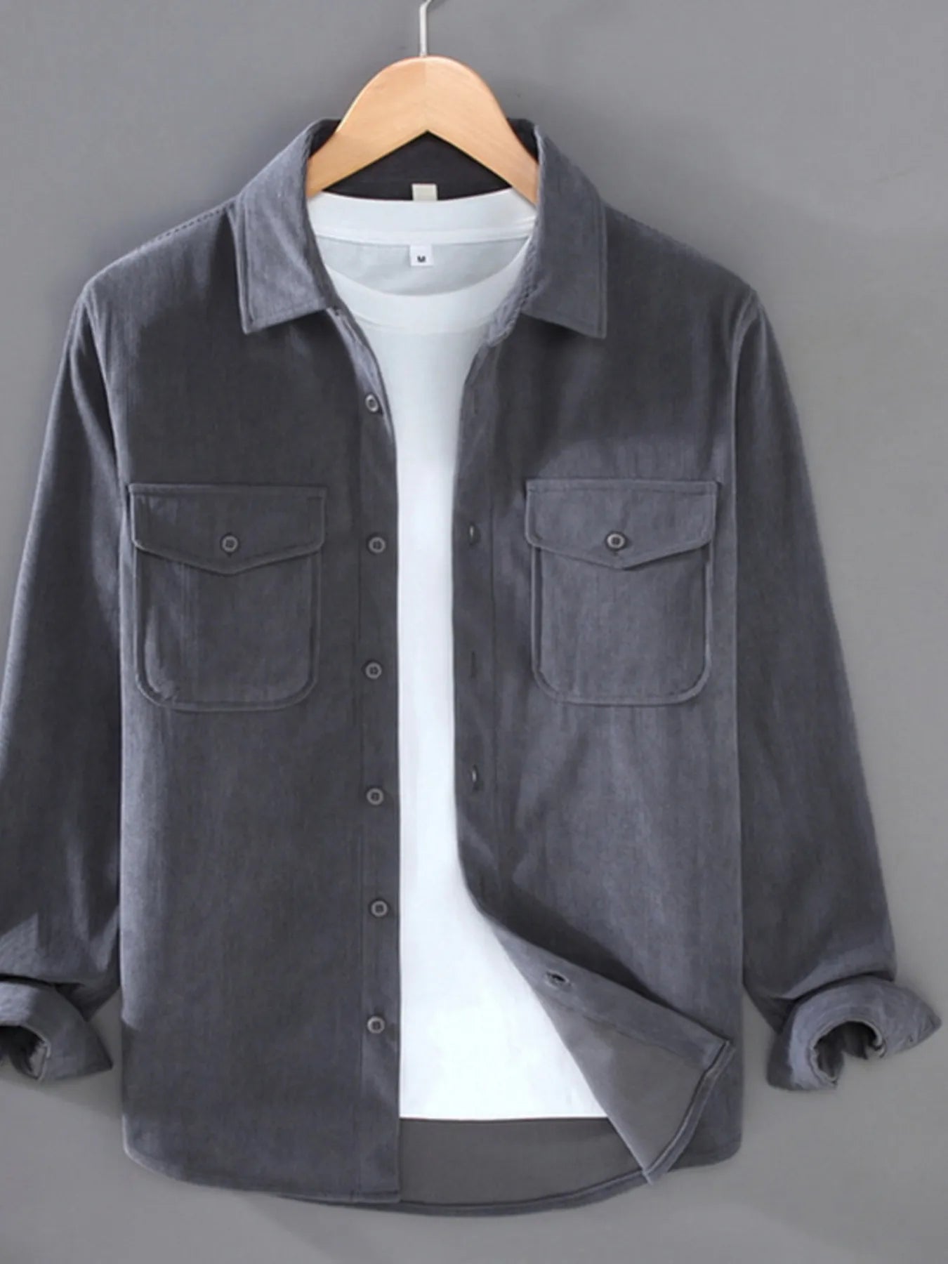 Men's Plus Size Button Down Collared Neck Shirt - Farnelli