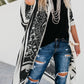 Printed Open Front Cover-Up - Farnelli