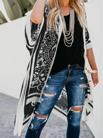 Printed Open Front Cover-Up - Farnelli