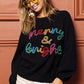 BiBi Tinsel Lettering Christmas Sweater - Farnelli
