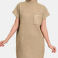 Zenana Short Sleeve Sweater Mini Dress - Farnelli