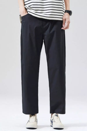 Men's Full Size Casual Loose Fit Cropped Pants Plus Size - Farnelli