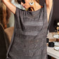 BiBi Fringed Hem Short Sleeve Knit Top - Farnelli