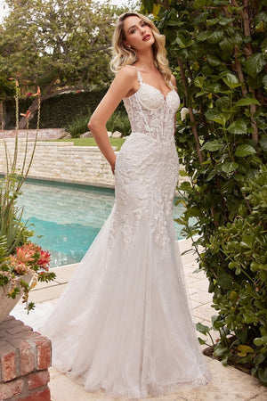 Lace Mermaid Wedding Dress - Farnelli
