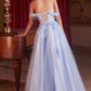 Off The Shoulder Tulle Ball Gown - Farnelli