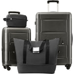 HouseOfZazla expandable 2-piece luggage set with TSA lock and spinner wheels in multiple colors