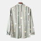 Men's Striped Polka Dot Button-Down Shirt - Farnelli