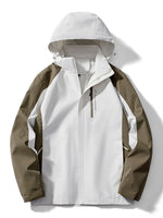Men's Plus Size Waterproof Hooded Outdoor Jacket - Farnelli