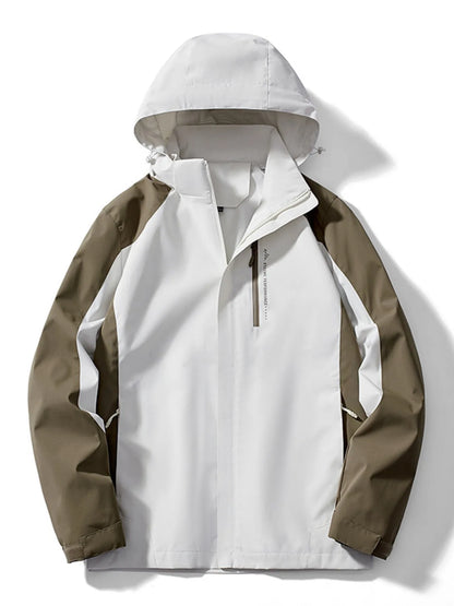 Men's Plus Size Waterproof Hooded Outdoor Jacket - Farnelli