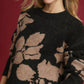 Umgee Floral Long Sleeve Sweater - Farnelli