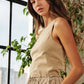 ADORA Drawstring Sleeveless Washed Dress - Farnelli