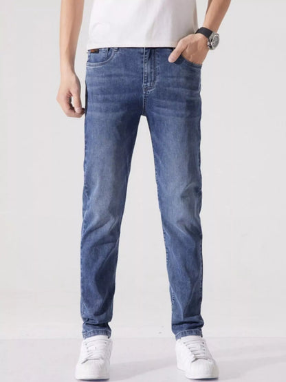 Men's Washed Slim Fit Jeans - Farnelli