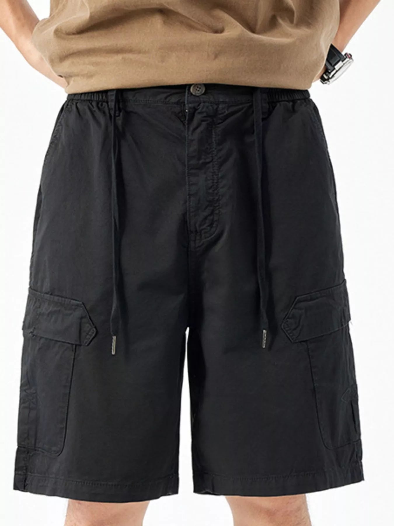 Men's Casual Drawstring Cargo Shorts - Farnelli