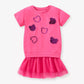 Children's Sequin Embellished Tulle Layered Dress - Farnelli