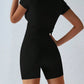 Round Neck Short Sleeve Top and Shorts Set - Farnelli