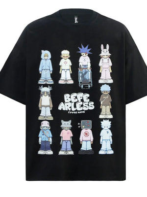 Men's Graphic Round Neck Short Sleeve T-Shirt - Farnelli