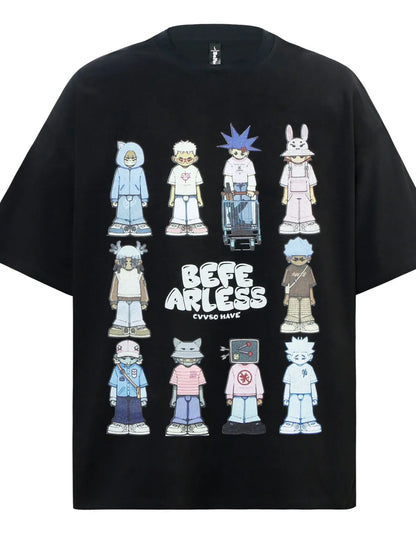 Men's Graphic Round Neck Short Sleeve T-Shirt - Farnelli