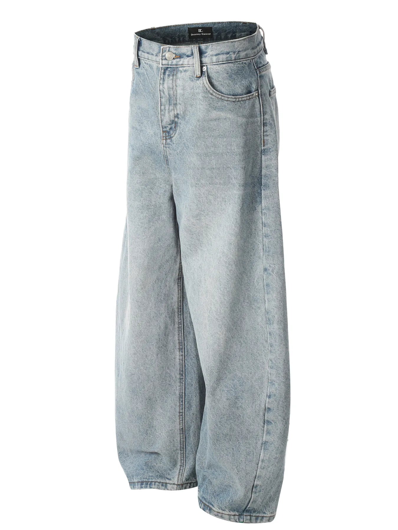 Men's Washed Relaxed Fit Baggy Jeans - Farnelli