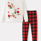 Children's Christmas Santa & Reindeer Pajama Set - Farnelli