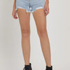 RISEN Full Size High Rise Rhinestone Strap Embellished Denim Shorts - ACID LIGHT