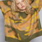 POL Mock Neck Abstract Colorblock Pattern Sweater - Farnelli