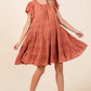 Mittoshop Lace Detail Ruffled Button Down Tiered Dress - Farnelli