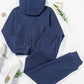 Drawstring Half Zip Hoodie and Joggers Active Set - Farnelli
