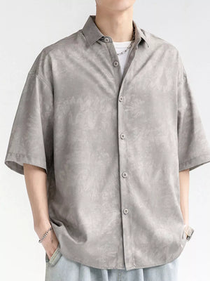 Men's Plus Size Casual Tie-dye Short Sleeve Shirt - Farnelli