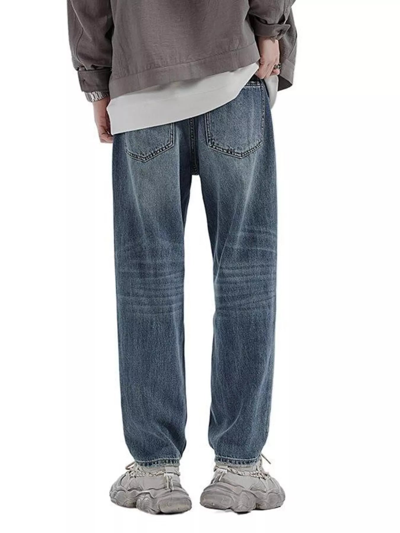 Men's Relaxed Fit Wash Jeans - Farnelli