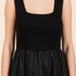 Mittoshop Mix Media Square Neck Maxi Dress - Farnelli