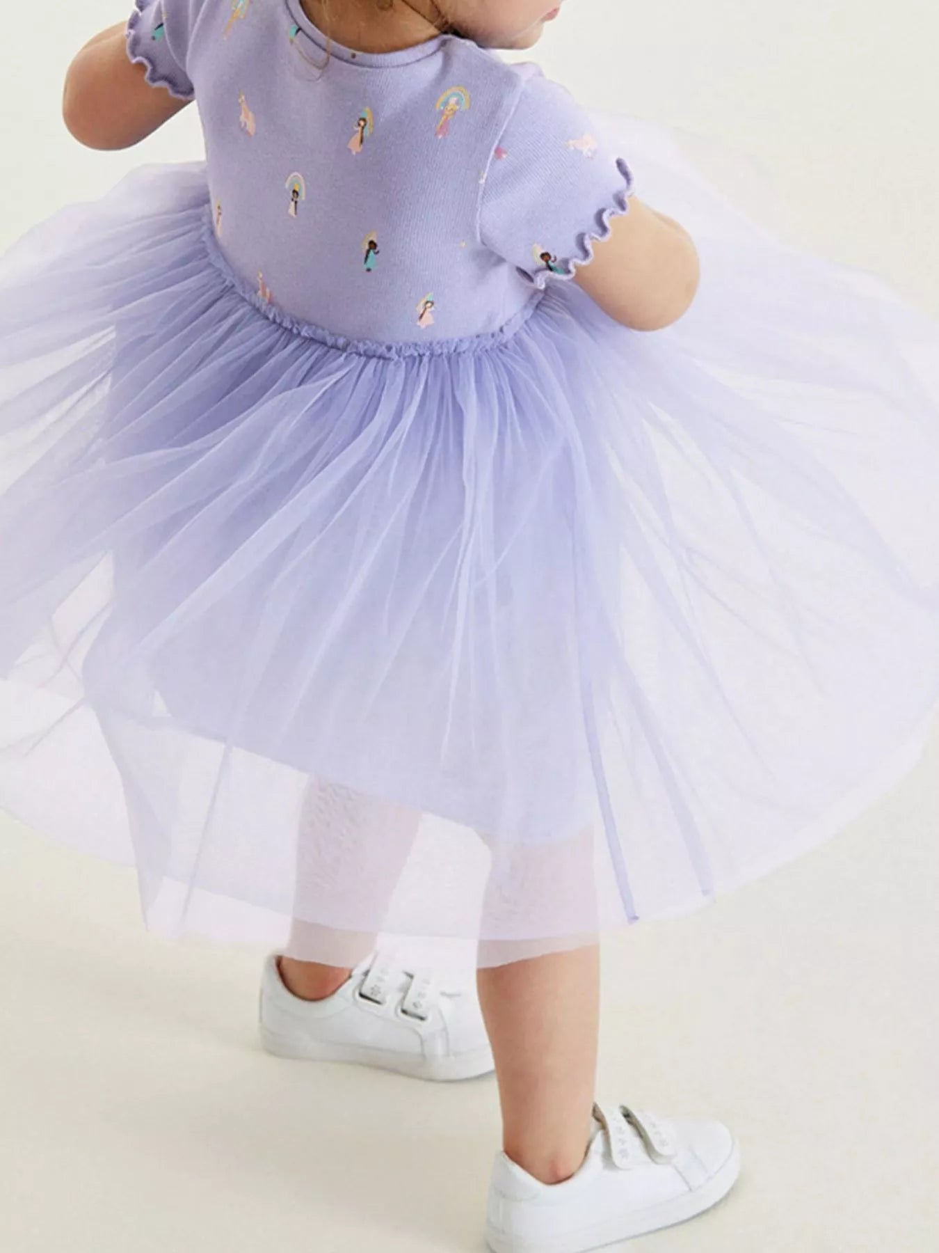 Children's Short Sleeve Tulle Dress - Farnelli