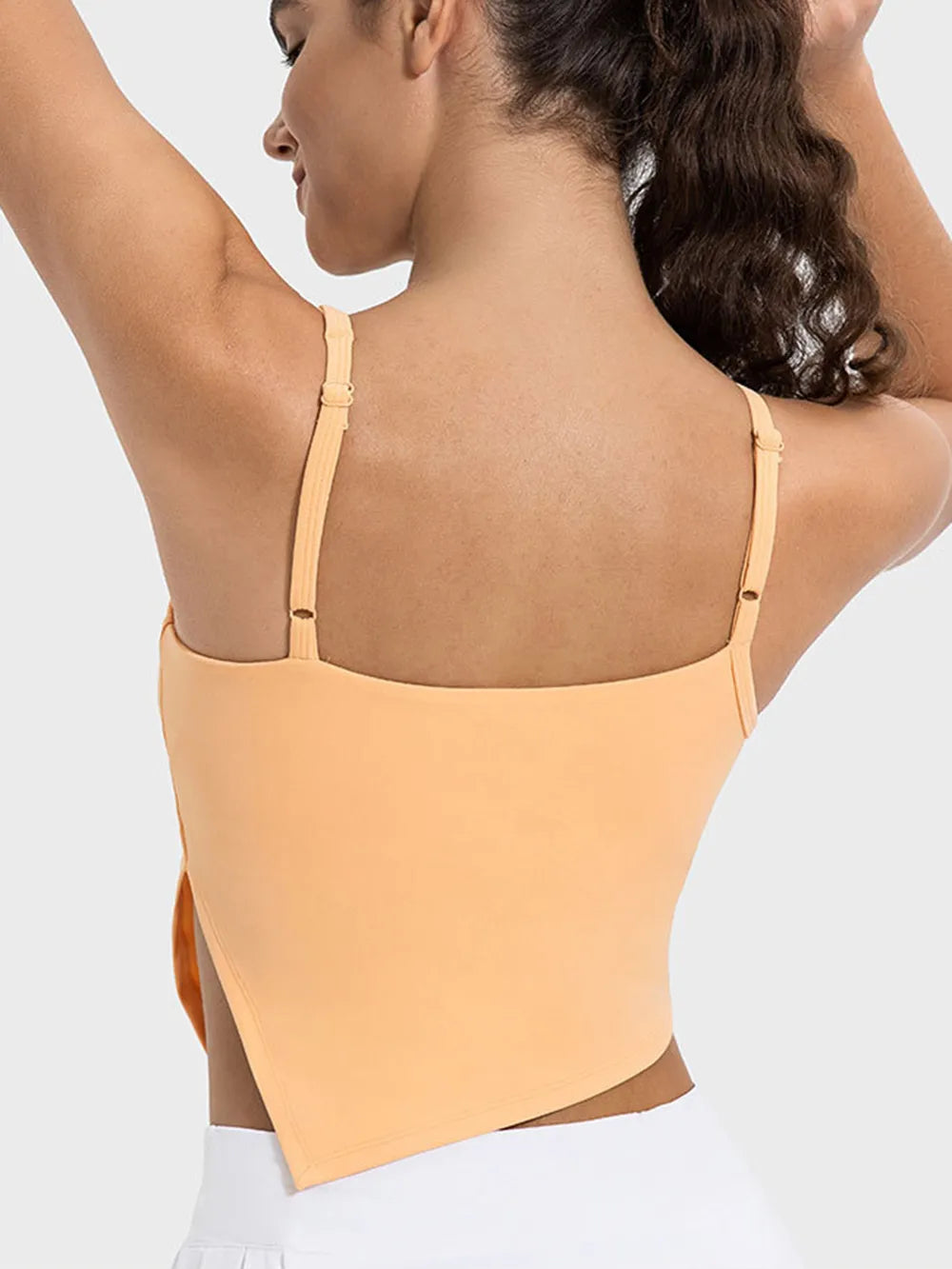 Millennia Slit Asymmetrical Neck Active Cami - Farnelli
