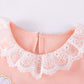 Children's Unicorn Embroidered Lace Collar Casual Dress - Farnelli