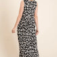 BOMBOM Leopard Maxi Dress with Pockets - Farnelli