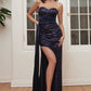 Strapless Sequin Dress With Removable Jacket - Farnelli