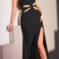Cinderella Divine CH129 Long Fitted Sexy Cut Out Gown