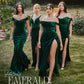 Cinderella Divine CD235 Long Velvet Gathered Fitted Dress