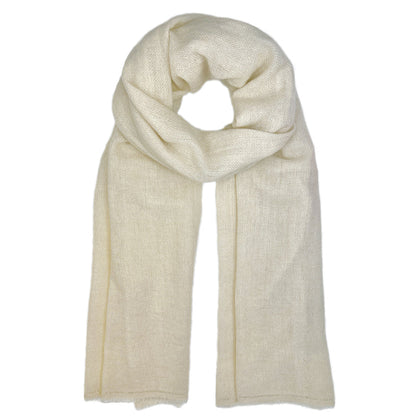 Champagne Herringbone Cashmere Scarf
