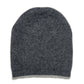 Charcoal + Ash Reversible Cashmere Beanie