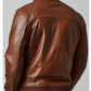 Charlotte Leather Brown Jacket - Men Leather Jacket Brown