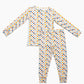 Multi Checkered Bamboo Pajamas for Kids – Two Piece Set