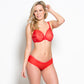Gossard Glossies Sheer Molded Bra Chilli Red-3