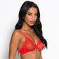 Gossard Glossies Chilli Red Sheer Molded Bra-4