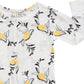 Amalfi Coast Lemon White Zippered Romper