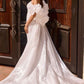 Ladivine CJ933W Plunging Sweetheart Beaded Fitted Mermaid Wedding Gown