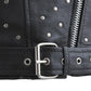 Whet Blu NYC Claudia women's fashion leather jacket with buckle detail