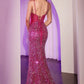 Fitted Sequin Dress - Farnelli