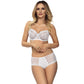 Sheer Lace Soft Cup Bra Coco White-2