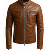 Cody Leather Brown Jacket - Men Leather Jacket Brown - Brown